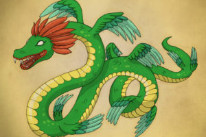 Le Serpent à plumes Quetzalcoatl